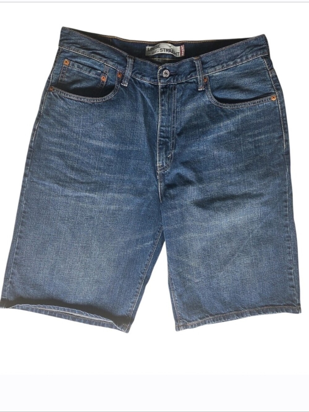 Levi's 569 Blue Denim Men’s Shorts Jorts Size 34